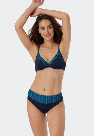 Bügel-Bikini verstellbare Träger Midi-Slip aquarium - Ocean Dive