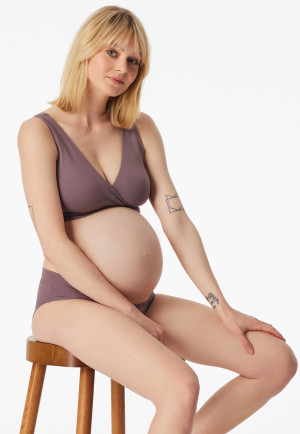 Pregnancy bustier mauve - Unique Maternity