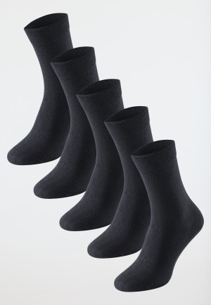 Lot de 5 paires de chaussettes pour femmes « Stay Fresh » noires - Bluebird