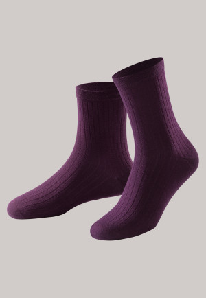 Women's socks Lyocell aubergine - selected! premium