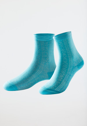 Chaussettes pour femme Lyocell turquoise - selected! premium