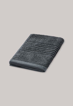 Guest towel fabric anthracite 30 x 50