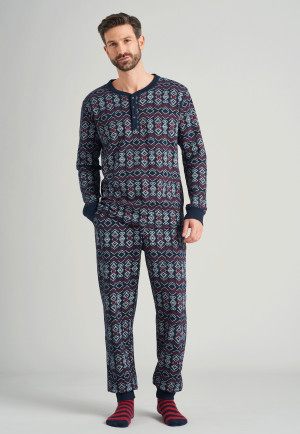Cadeauset 2-delig pyjama sokken meerkleurig patroon - X-Mas Gifting Sets