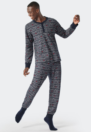 Pyjama & Sokken Winterse print Cadeauset - X-Mas