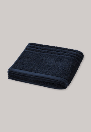 Handdoek met structuur donkerblauw 50x100 Home