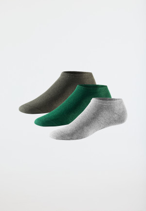 Herrensneaker Socken 3er-Pack Organic Cotton mehrfarbig - 95/5
