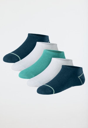 Men's socks sneakers 5-pack multi-colored - Bluebird