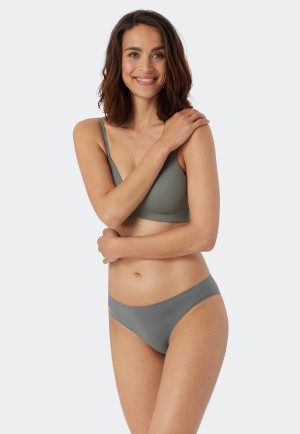 Slip rio in microfibra, color verde giada - Invisible Soft