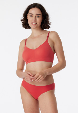 Slip Hip Rio in microfibra rosso - Invisible Soft