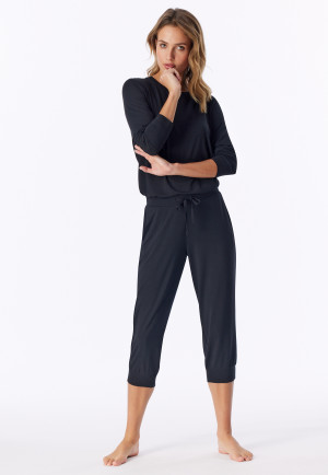 3/4-broek zwart - Mix+ Relax