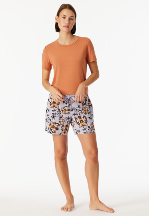 Hose kurz Blumen multicolor - Mix+Relax