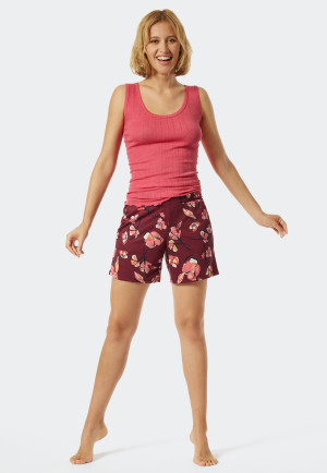Pants short modal pockets floral print multicolored - Mix & Relax