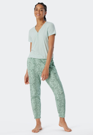 Pantalon long motif fleuri multicolore - Mix+Relax