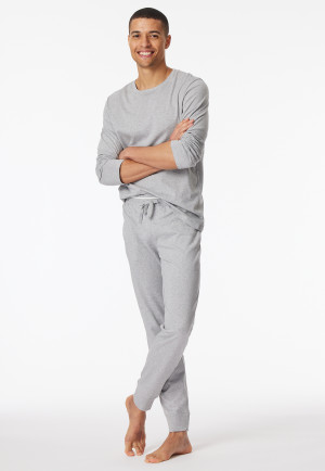 Pants long cuffs gray mottled - Mix+Relax