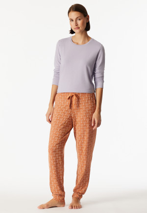 Pants long cuffs ornament multicolor - Mix+Relax