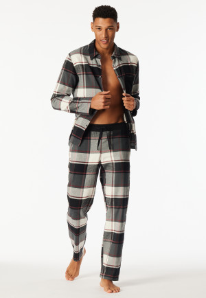 Pants long flannel checks multicolor - Mix+Relax