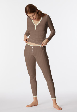 Hose lang taupe - Revival Agathe