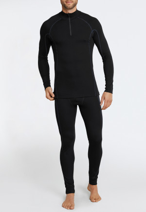 Caleçon long thermique chaud de couleur noir - Sport Thermo light