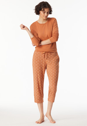 Loungehose 3/4-lang Modal Ornament multicolor - Mix+Relax