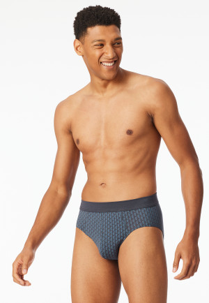Mini briefs Organic Cotton patterned graphite - Comfort Fit