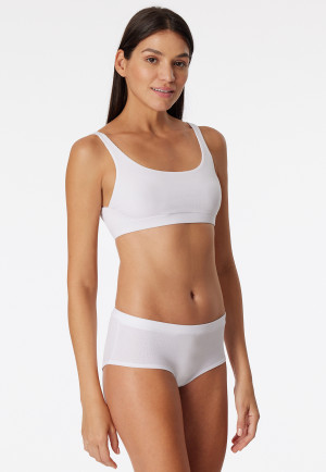 Panty Doppelripp Organic Cotton weiss - Pure Rib