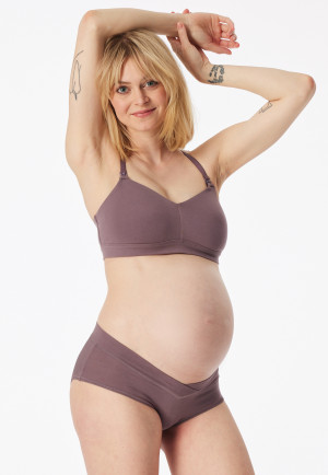 Panty pregnancy underwear mauve - Unique Maternity