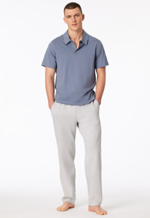 Poloshirt Jersey blaugrau - Mix+Relax