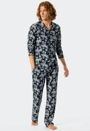 Details about   Men's Pyjamas Long 100% Cotton 50-64 Pyjama Long M-6XL Schiesser 