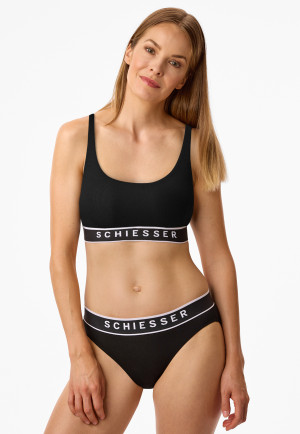Rio-Slip Doppelripp Organic Cotton schwarz - Pure Rib