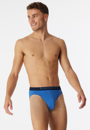 Rio-Slip fein meliert aqua - Piqué