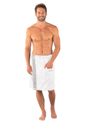 Sauna towel snaps plus-size white - SCHIESSER Home