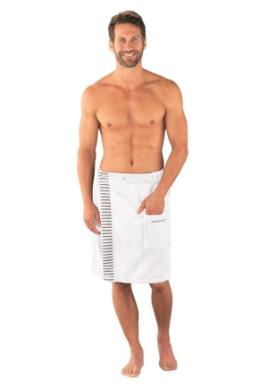 Sauna-Handtuch Druckknöpfe Plussize Größe weiß - SCHIESSER Home