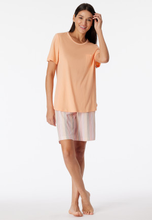 Pyjama court corail - Comfort Nightwear