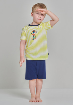 Jungen Schlafanzug kurz Gr 128 Morris Eskimo Pyjama Kinder Nachtwäsche 116 u