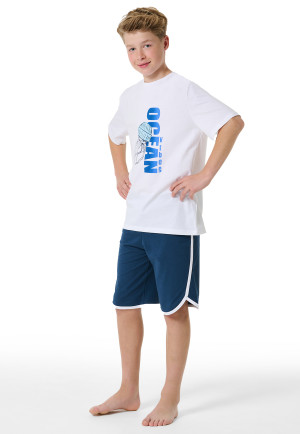 Short pyjamas Organic Cotton white - Nightwear