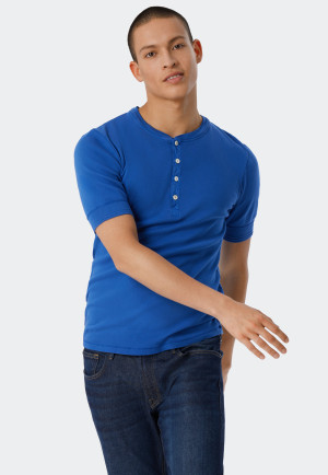 Tee-shirt manches courtes bleu atlantique - Revival Karl-Heinz