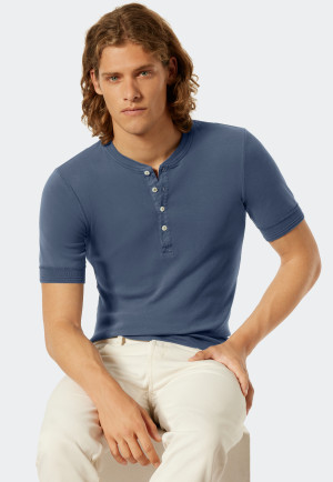 Shirt kurzarm blau - Revival Karl-Heinz