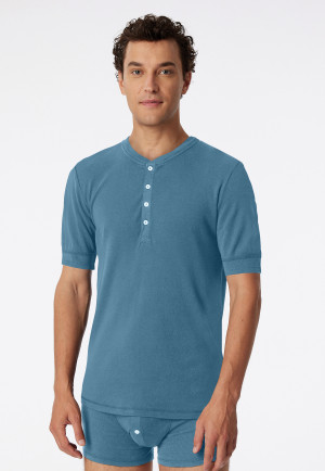 T-shirt manches courtes bleu-gris - Revival Karl-Heinz