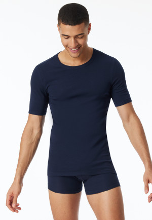 Dark blue short-sleeved shirt – Revival Ludwig