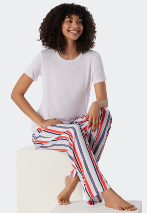 Shirt kurzarm Modal weiß - Mix+Relax