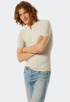 Shirt kurzarm natur-meliert - Revival Karl-Heinz