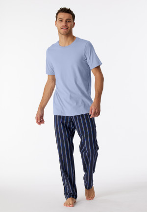 Shirt short-sleeved organic cotton lilac - Mix & Relax