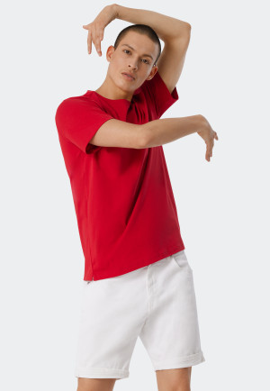 Shirt korte mouwen rood - Revival Hannes