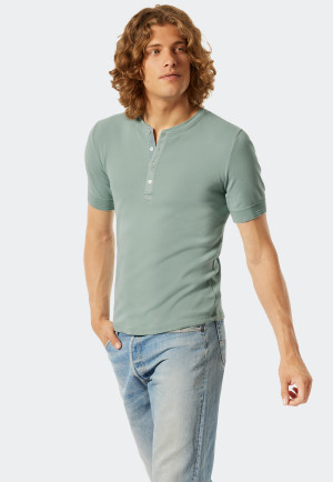 t-shirt à manches courtes vert thé - Revival Karl-Heinz