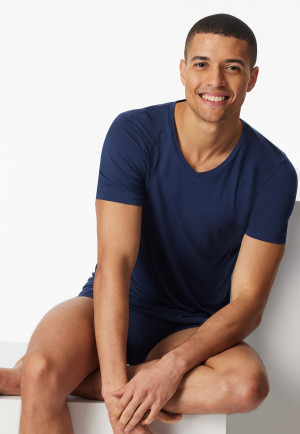 Shirt short sleeve v-neck admiral - Premium Modal