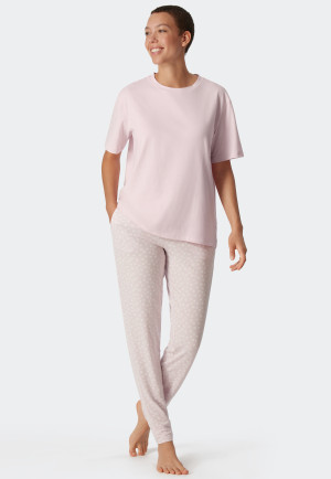 Tee-shirt manches courtes rose tendre - Mix+Relax