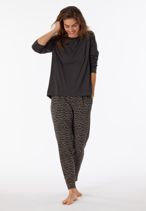 Maglia a maniche lunghe, antracite - Mix+Relax