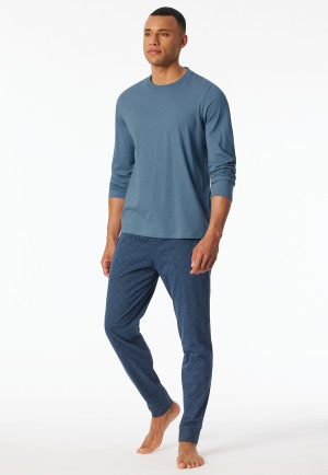 Shirt langarm atlantikblau - Mix+Relax