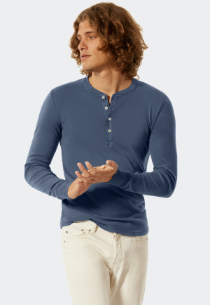 Shirt langarm blau - Revival Karl-Heinz