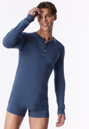 Maglietta a manica lunga in denim sbiadito - Revival Karl-Heinz